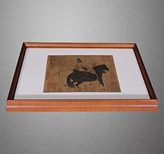 陆良书画装裱配框服务案例